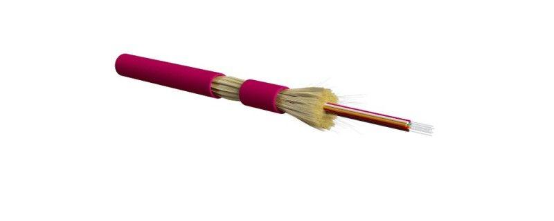 Кабель Hyperline FO-STFR-IN-504-8-LSZH-MGволоконно-оптический 50/125 (OM4) многомодовый, водоблокирующий гель, усиленный стеклопластиковыми стержнями, внутренний, LSZH, нг(А)-HF, пурпурный (magenta) купить с доставкой по РФ