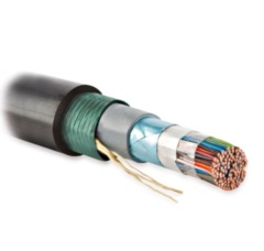 Hyperline FUTP25-C3-S24-ARM-OUT-PE-BK Кабель витая пара, экранированная F/UTP, категория 3, 25 пар (24 AWG), одножильный (solid), экран - фольга, бронированный, внешний, PE, черный купить с доставкой по РФ