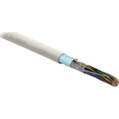 Hyperline FUTP25-C3-S24-IN-LSZH-GY Кабель витая пара, экранированная F/UTP, категория 3, 25 пар (24 AWG), одножильный (solid), экран - фольга, LSZH нг(А)-HF, –20°C - +60°C, серый купить с доставкой по РФ