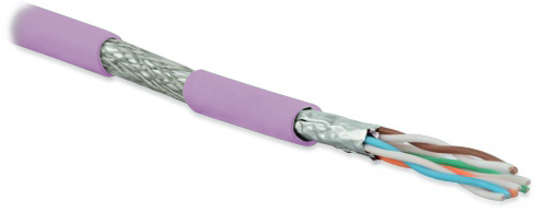 Кабель витая пара Hyperline SFTP4-C6A-S23-IN-LSZH-PK-500 (500 м)  каждая пара в фольге, общий экран - медная оплетка, для внутренней прокладки, нг(A)-HF, –20°C – +60°C, ро... купить с доставкой по РФ