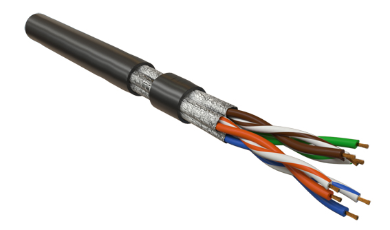 Кабель витая пара Hyperline UFTP4-C6A-S23-IN-LSZH-BK-500 (500 м)   U/FTP, кат. 6a (10GBE), 4 пары (23AWG), одножильный (solid), каждая пара в экране, без общего экрана, нг(A)-HF, –20°C – +60°C, черный купить с доставкой по РФ