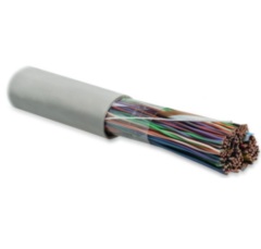 Hyperline UUTP100-C3-S26-IN-PVC-GY (UTP100-C3-SOL-26AWG-IN-PVC-GY) неэкранированная U/UTP, категория 3, 100 пар (26 AWG), одножильный (solid), PVC, –20°C - +60°C, серый купить с доставкой по РФ
