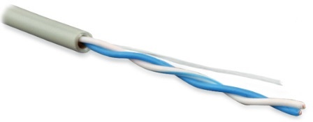 Кабель витая пара Hyperline UUTP12W-C5-S24-IN-LSZH-GY  неэкранированная U/UTP, одножильный (solid), каждый 4х парник - LSZH оболочка, LSZH нг(А)-HF, –20°C - +60°C, серый купить с доставкой по РФ