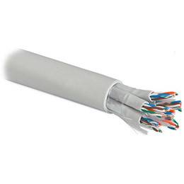 Кабель витая пара Hyperline UUTP24W-C5-S24-IN-LSZH-GY (UTP24W-C5-SOLID-IN-LSZH)  одножильный (solid), каждый 4х парник - LSZH оболочка, LSZH нг(А)-HF, –20°C – +60°C, серый купить с доставкой по РФ
