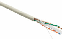 Кабель витая пара  Hyperline UUTP4-C6-S23-IN-LSZH-GY-100 (100 м) U/UTP, категория 6, 4 пары (23 AWG), одножильный (solid), с разделителем, LSZH, нг(А)-HF, –20°C – +75°C, серый купить с доставкой по РФ