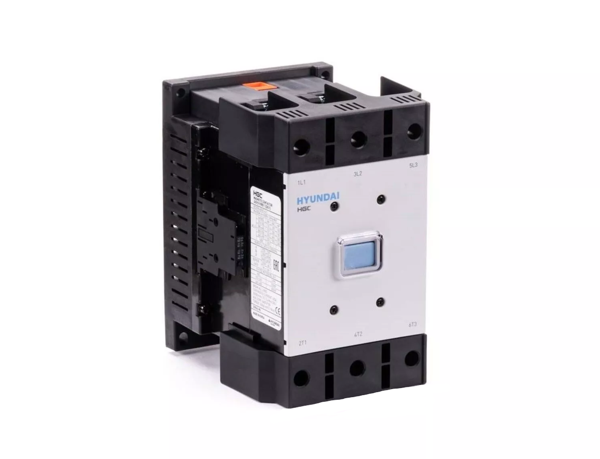 Магнитный контактор Hyundai HGC400 22NS F220 400А 220 кВт при АС3 (380-440В) кат. 100-240В АC 110-220 DC 2НО+2НЗ