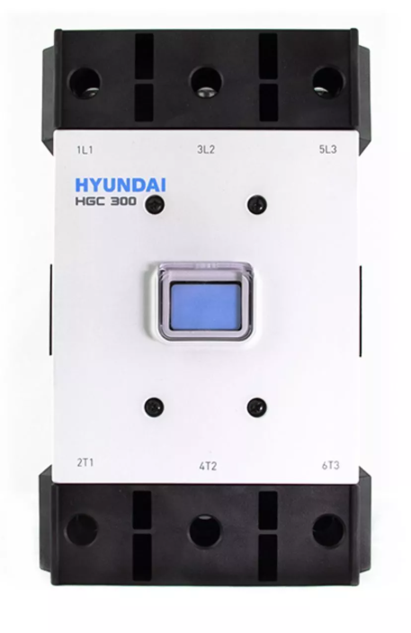 Магнитный контактор HYUNDAI HGC300 22NS F440 300А 160кВт при АС3 (380-440В) кат. 380В АC 2НО+2НЗ купить с доставкой по РФ