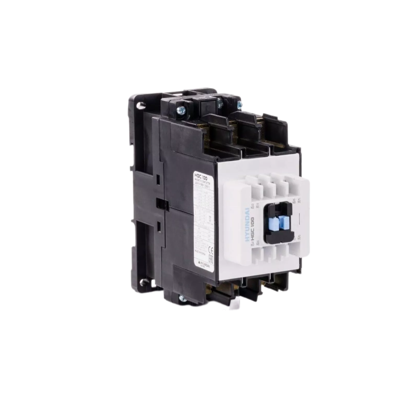 Магнитный контактор Hyundai HGC100 22NS X380 100А 55 кВт при АС3 (380-440В) кат. 380В АC 2НО+2НЗ