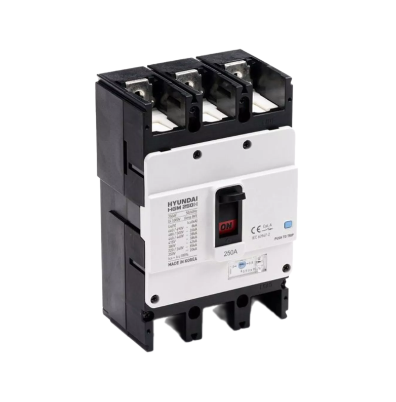 Выключатель автоматический Hyundai HGM250S 3PT4S0000C 00200F 160-200A ток 26kA AC380/415В Hyundai