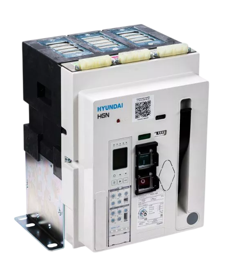 Воздушный автоматический выключатель (RUS) HYUNDAI HGN16A 3A M0C0S0 54L BA EL (БЕЗ КОРЗИНЫ, 1600А, 85kA, AC380/415В, реле GPR-LP (50Гц)) купить с доставкой по РФ