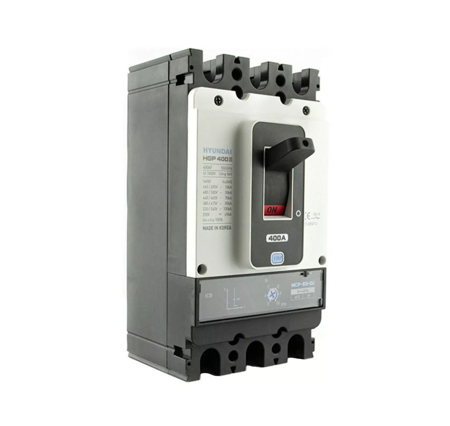 Автоматический выключатель Hyundai HGP400S 3PEDS0000C00400 160-400A (ETU-D, LSIG) ток 85kA AC380/415В