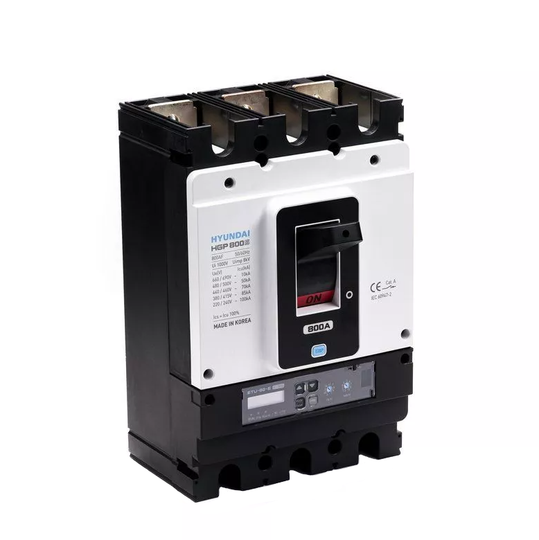 Автоматический выключатель Hyundai HGP800S 3PEDS0000C00800 320-800A (ETU-D, LSIG) ток 85kA AC380/415В