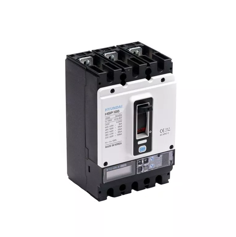 Автоматический выключатель Hyundai HGP100S-G3PEDS0000C00100 40-100A (ETU-D, LSIG) ток 85kA AC380/415В