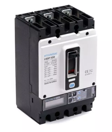 Автоматический выключатель HYUNDAI HGP100S-G4PEDS0000C00040 16-40A (ETU-D, LSIG) ток к.з. 85kA AC380/415В купить с доставкой по РФ