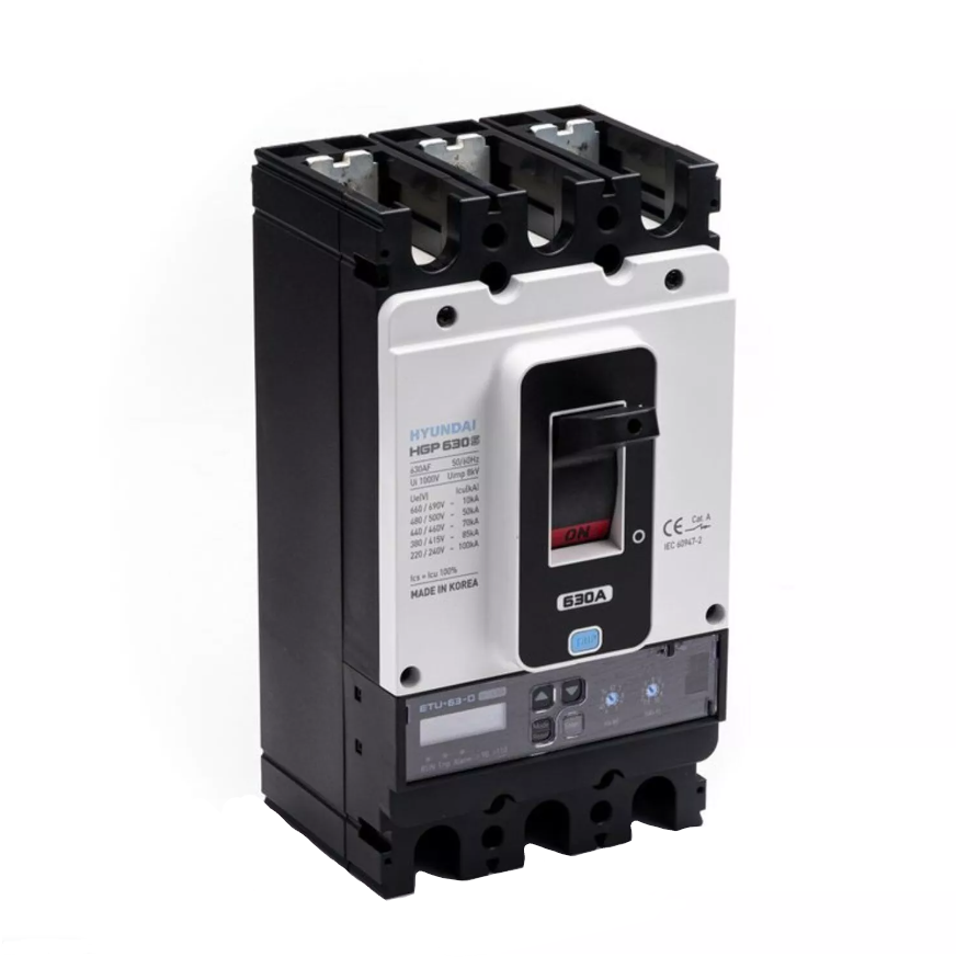 Автоматический выключатель Hyundai HGP630S 3PEDP0000C00630 252-630A (ETU-D, LSIG) ток 85kA AC380/415В