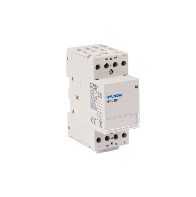 Модульный магнитный контактор Hyundai HIC25 22NS X230 25А 5 кВт АС1/400VAC 2NO+2NC 50Hz 230V