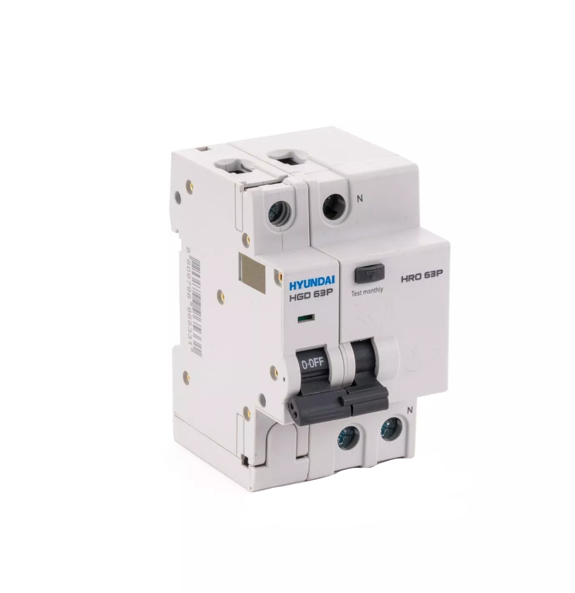Дифференциальный автомат Hyundai HRO63M 1NG4C0000C 00006G 1 полюс+N 6A ток 6kA 30mA тип AC (STANDARD)