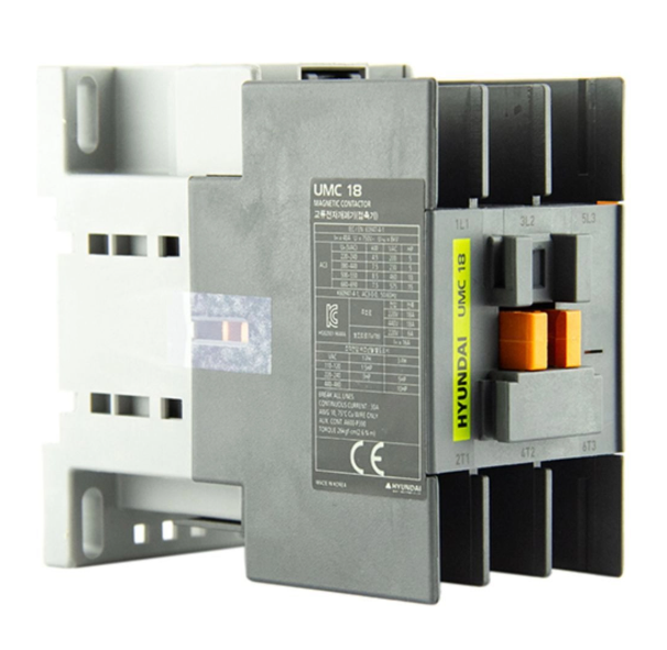 Магнитный контактор HYUNDAI UMC18 11NS X024 7.5 кВт 18A напр.кат.AC 24B купить с доставкой по РФ
