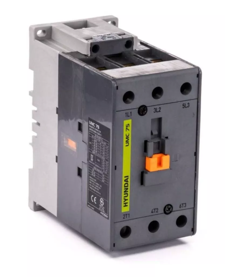 Магнитный контактор HYUNDAI UMC75 11NS X024 37 кВт 75A напр.кат.AC 24B купить с доставкой по РФ