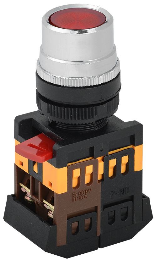 Кнопка IEK ABLF-22 красный 1з+1р