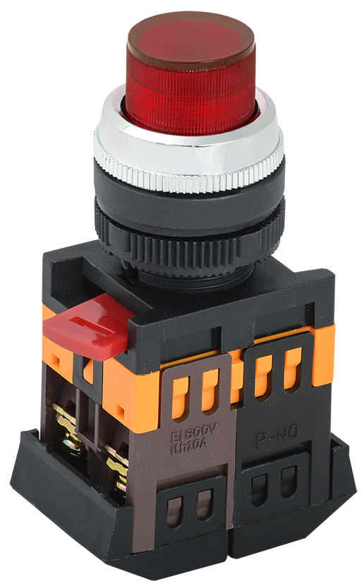 Кнопка IEK ABLFP-22 красный 1з+1р