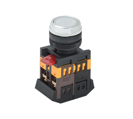 Кнопка IEK ABLF-22 бел. 1з+1р BBT10-ABLF-K01