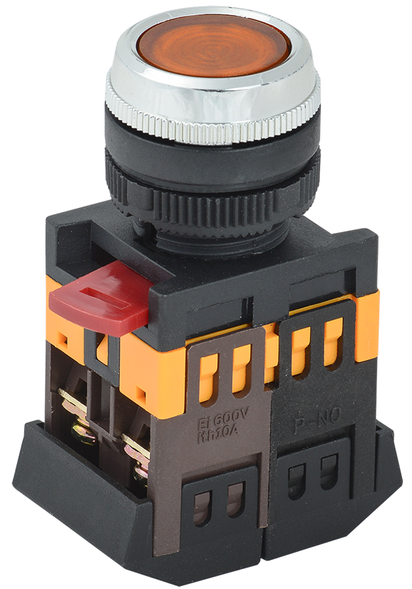 Кнопка IEK ABLFS-22 желтая