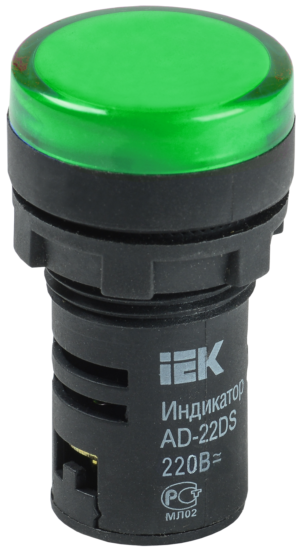 Сигнальная лампа IEK AD-22DS 240В зеленая