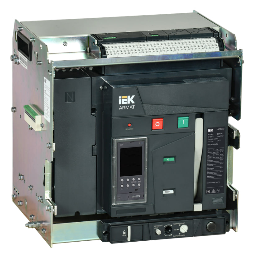 Выключатель автоматический воздушный 4п A 55кА 1250А TD выдвиж. ARMAT IEK AR-ACB-4VA-055-1250A-TDCF купить с доставкой по РФ