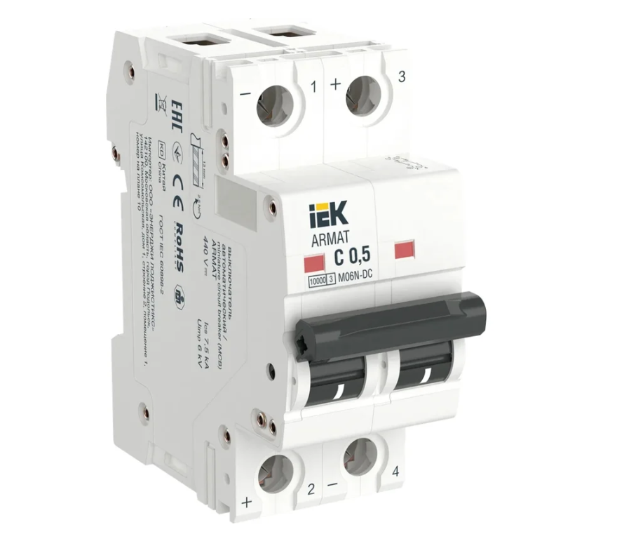 ARMAT Автоматический выключатель M06N-DC 2P C 0,5А