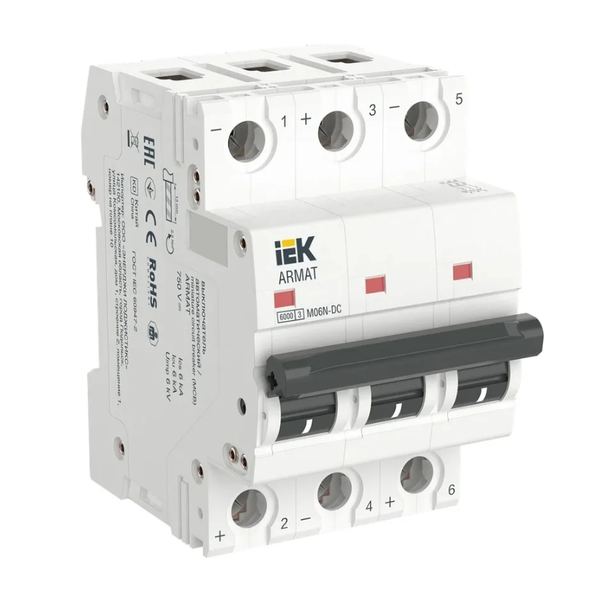 Автоматический выключатель IEK ARMAT M06N-DC 3P Z 13А