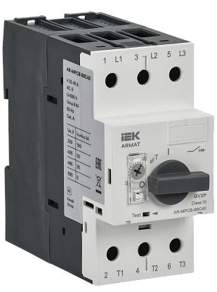 Выключатель автоматический для защиты двигателя ARMAT B6 GV2P 32-45А AR-MPCB-B6C45 IEK купить с доставкой по РФ