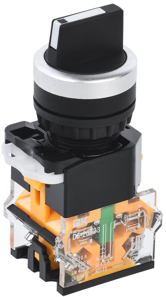 Переключатель D8-20X33 3 положения 2з черный BSW30-20X33-4-24-2-K02 IEK