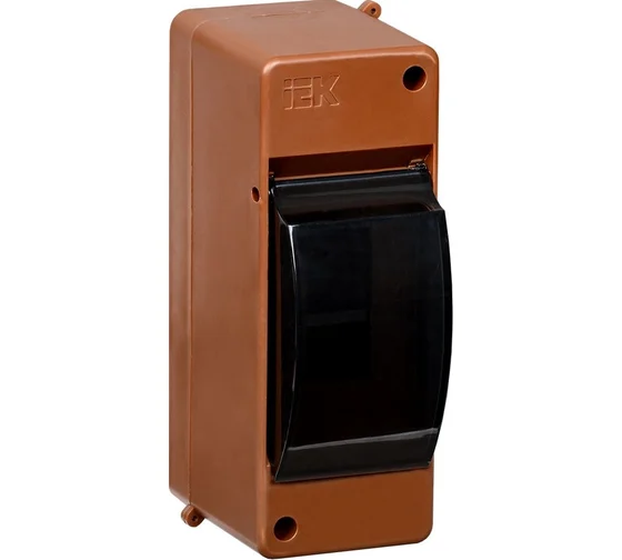 Щитовое оборудование IEK MKP42-N-02-30-20-D Бокс с прозрачной крышкой КМПн 2/2 для 2-х автоматических выключателей (Дуб)