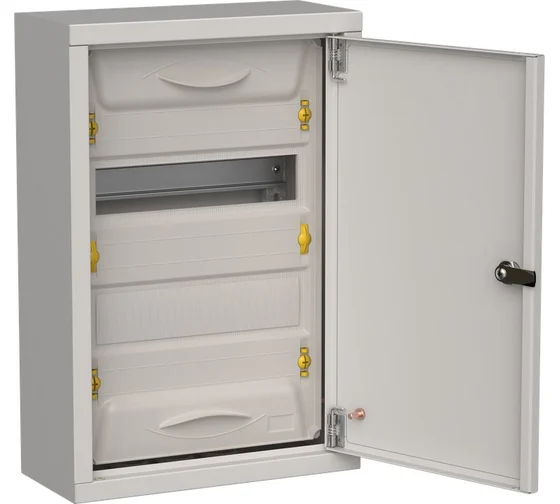 Щитовое оборудование IEK TITAN 5 Корпус мет. ЩРн-24 (1х24) 460х310х140 IP31 сер I