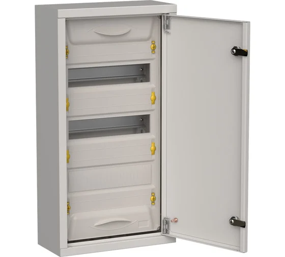 Щитовое оборудование IEK TITAN 5 Корпус мет. ЩРн-36 (1х36) 585х310х140 IP31 сер
