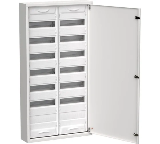 Щитовое оборудование IEK TITAN 5 Корпус мет. ЩРн-168 (2х84) 1085х570х140 IP31 сер