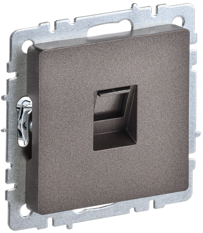 Розетка компьютерная IEK BRITE RJ45 кат.6 РК11-БрТБ бронза