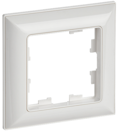Рамка IEK BRITE DECOR Белый 3D-форма Рамка 1-м РУ-1-Бр