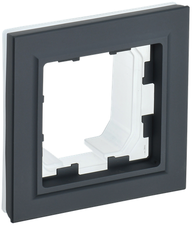 Рамка IEK BRITE 1 пост IP44 РУ-1-БрГ-44 графит