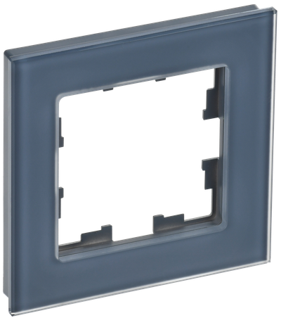 Рамка IEK BRITE DECOR Маренго матовый стекло 1-мест. РУ-1-2-Бр