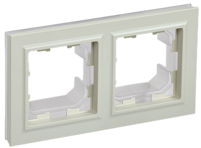 Рамка IEK BRITE 2-местная IP44 РУ-2-БрКр-44 бежевый