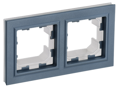 Рамка IEK BRITE 2 поста IP44 РУ-2-БрМ-44 маренго