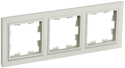 Рамка IEK BRITE  3-местная РУ-3-БрКр бежевый