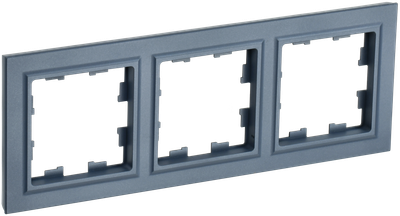 Рамка IEK BRITE 3 поста РУ-3-БрМ маренго
