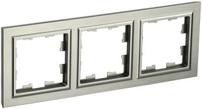 Рамка IEK BRITE 3 поста РУ-3-БрШ шампань