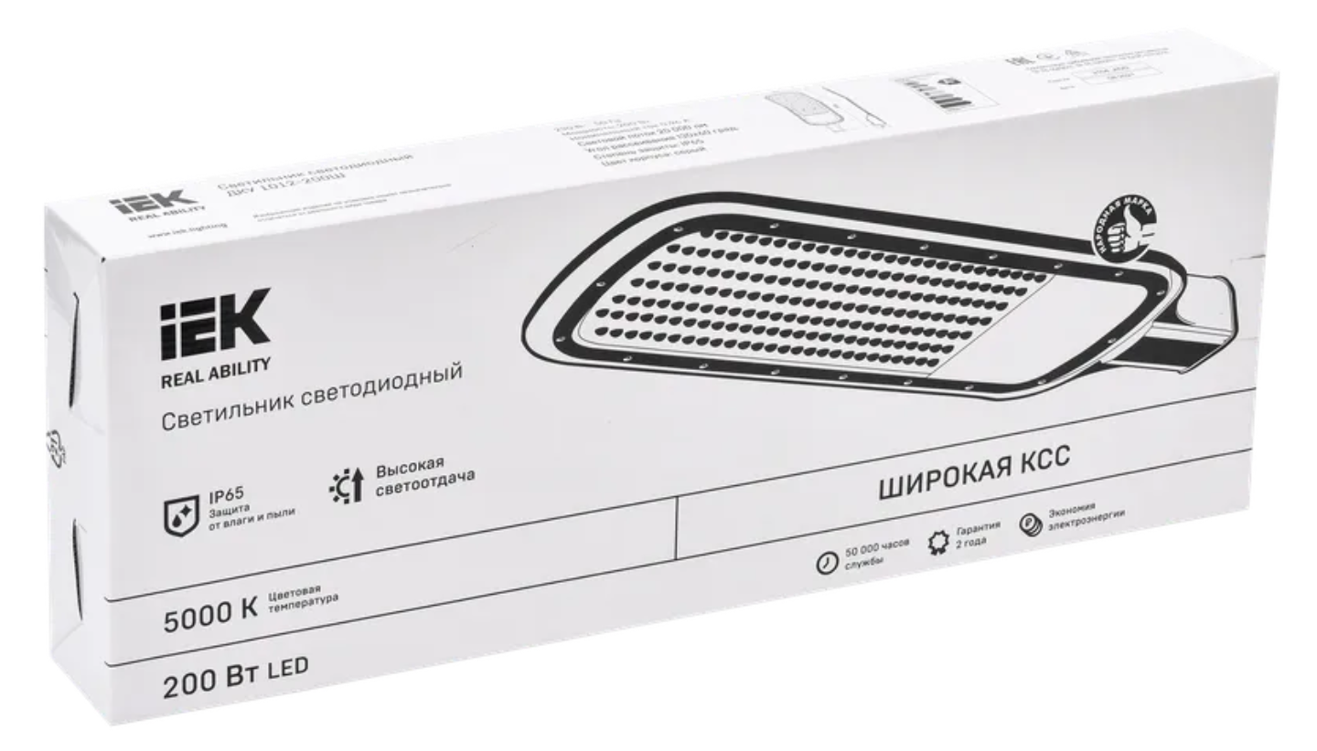 Светильник светодиодный ДКУ 1012-200Ш 5000К IP65 сер. IEK LDKU1-1012-200-5000-K03 заказать со складов по всей России