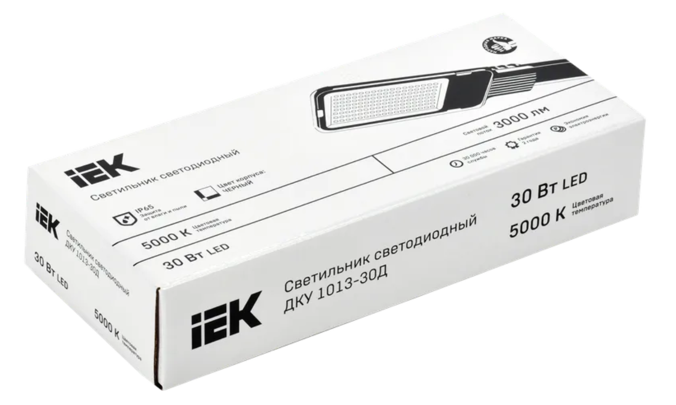 Светильник светодиодный ДКУ 1013-30Д 5000К IP65 IEK LDKU1-1013-030-5000-K03 заказать со складов по всей России