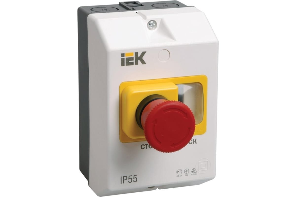 Оболочка защитная IEKс кноп. "СТОП" IP54  DMS11D-PC55
