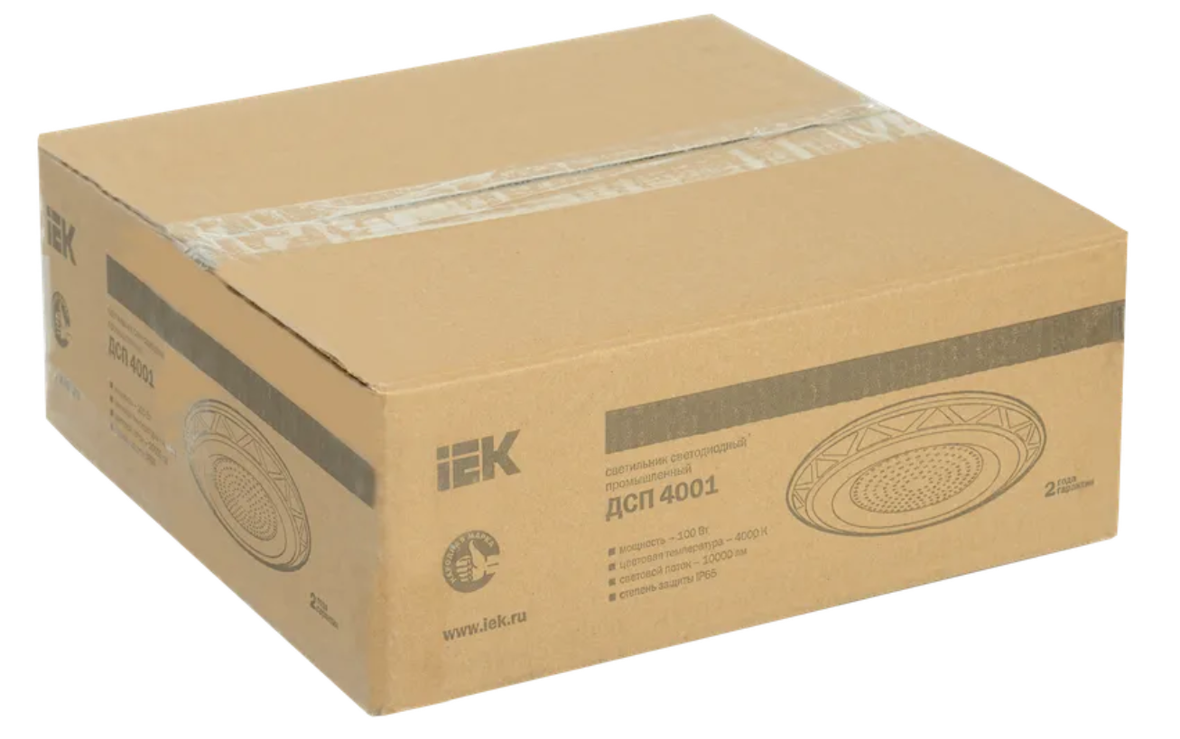 Светильник ДСП 4001 100Вт 4000К IP65 (High Bay) для высоких пролетов алюм. IEK LDSP0-4001-100-40-K23 заказать со складов по всей России